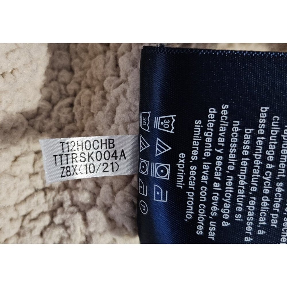 Tommy Hilfiger Womens 1/4 Snap Sherpa Fleece Pullover Sz S Tan Very good cond. - Picture 5 of 5